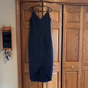 Elegant Navy Blue Women's Dress